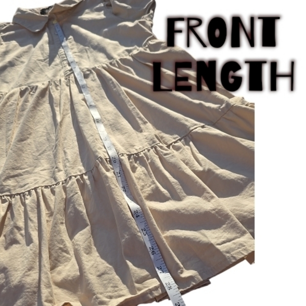 fab'rik Beige Mini Havana Dress Sz.Sml - Picture 8 of 9